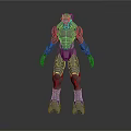 Futuristic Robot Character In Metallic Armor With Mechanical Joints And Sci Fi Details