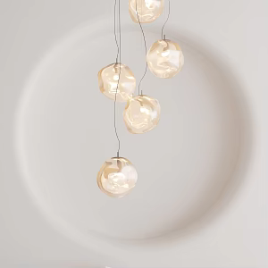 Modern chandelier 3d model