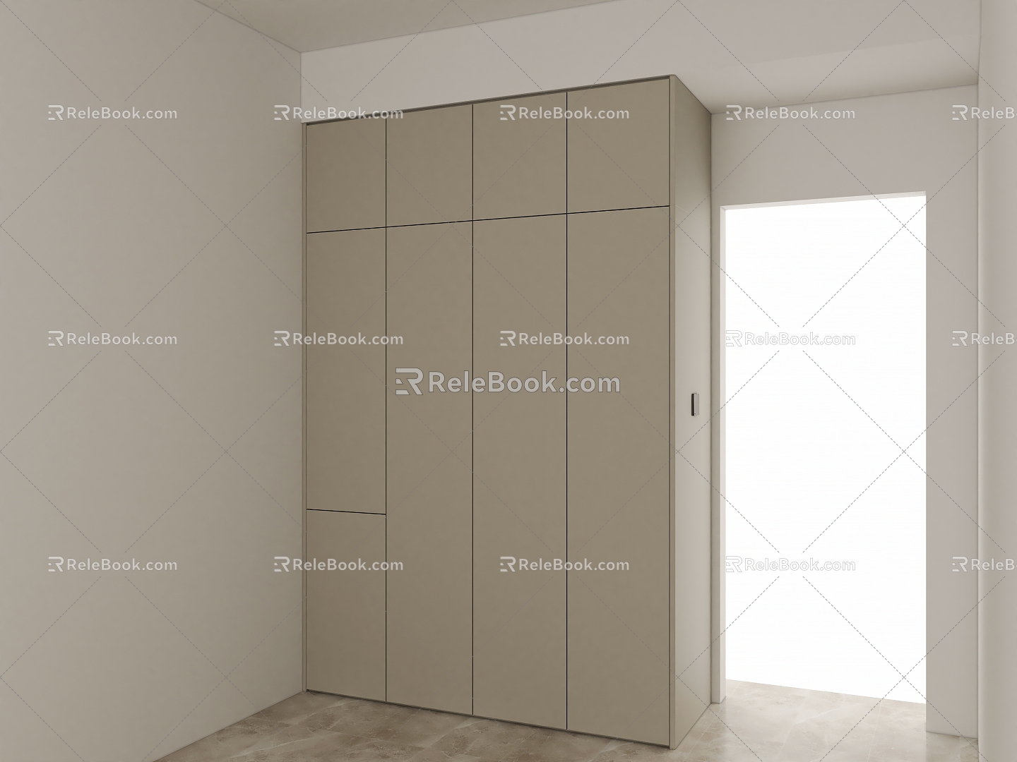 Wardrobe second bedroom one 3d model