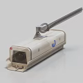 Projection Monitoring Device with White Housing Extended Arm and Security Lens