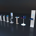 Modern Public Facilities Self Service Kiosks With Interactive Touchscreens And Sleek Design