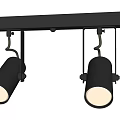Modern Black Track Spotlights With Multiple Heads Adjustable Ceiling Lighting For Living Room And Bedroom