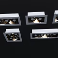 Modern Ceiling Pendant Lights With Unique Geometric Design And LED Illumination 3d model