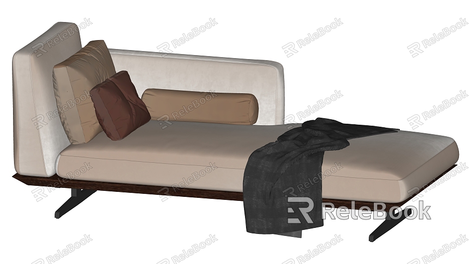 Modern chaise longue sofa sofa bed fabric sofa model