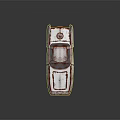 Vintage Rusty Car With Snow Covered Body And Classic Sleek Design
