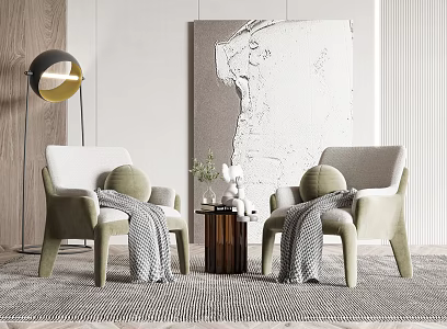 Modern Casual Sofa Combination Single Sofa 3d model