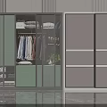 Modern Wardrobe Interior Design With Sliding Glass Doors Storage Shelves And Hanging Space