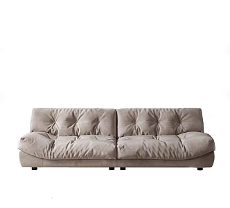 Modern cloud three-seat sofa 3d model