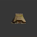 Traditional Wooden House With Thatched Roof And Moss Covered Exterior Design