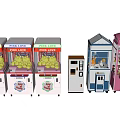 Electric Toys Claw Machines in Various Colors with Prize Display and Different Designs