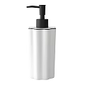 Modern White Soap Dispenser With Black Pump For Bathroom And Kitchen