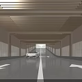 Elegant Modern Spacious Underground Parking Lot With Smooth Floor And Orderly Parked Luxury Vehicles