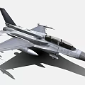 Modern Gray Fighter Jet With Cockpit Mounted Missiles And Aerodynamic Wings