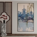 New Chinese Decorative Painting 3d model