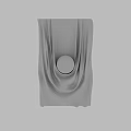 Modern White Wall Decor With Flowing Sculptural Design And Center Sphere