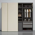 Modern Wardrobe Design In Various Colors With Hanging Rods Drawers And Shelves