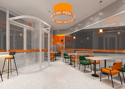 Modern Pizza 3d model