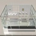 Laboratory Clean Room Design With Glass Partition Stainless Steel Tanks Workbench And Window