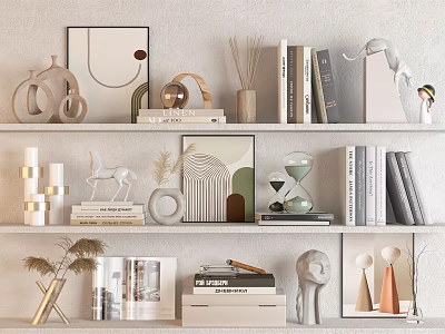 Modern Ornaments Combination Jewelry Ornaments 3d model