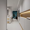 Modern Living Dining Room Interior With Open Layout Sofa TV Unit And Wall Art