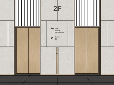 Elevator hall model