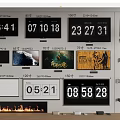 Modern Laser TV Projection Curtain Projector Remote Control Router Fireplace 3d model