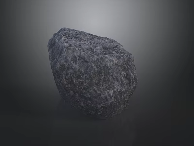 Natural Rockery Stone with Rough Gray Surface for Garden Landscape Decoration 3d model