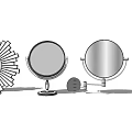 Various Stylish Vanity Mirrors With Different Frame Designs And Stands