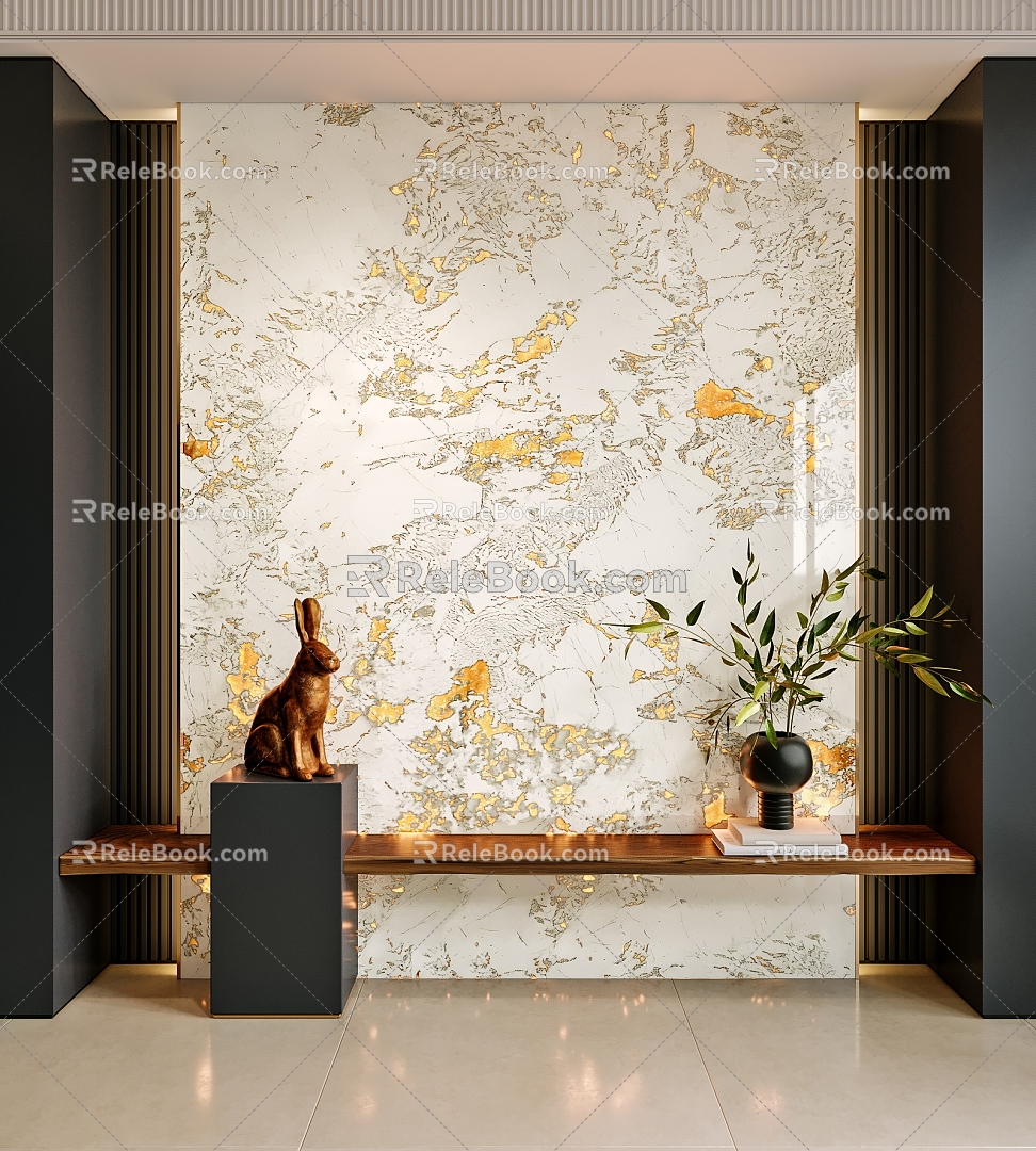 Light-transmitting marble luxury stone background wall luminous marble background wall marble background plate light-transmitting marble luxury stone background wall rock plate light-transmitting stone porch 3d model