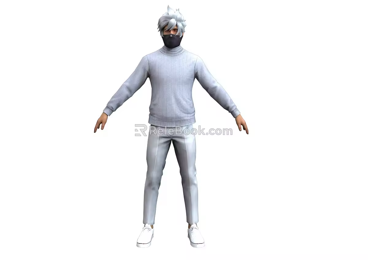 Cartoon Man Characters Modern Characters Social Youth Fashion Men Game Characters Game Characters 3d model