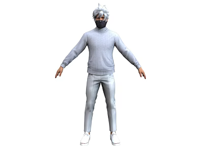 Cartoon Man Characters Modern Characters Social Youth Fashion Men Game Characters Game Characters 3d model