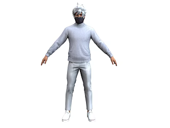 Cartoon Man Characters Modern Characters Social Youth Fashion Men Game Characters Game Characters 3d model