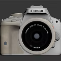 White Canon Digital Camera With Professional Design And High Quality Features 3d model