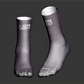 Purple Socks With TEAM AMERICA Lettering Adry Logo And Dark Toe Heel Sections