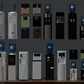 Various Water Dispensers Different Colors Styles Wall Mounted and Floor Standing as Essential Household Appliances