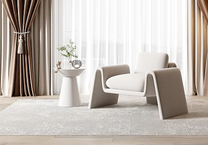 Modern single sofa 3d model