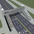 Modern Man Overpass 3d model