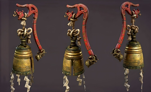 New Chinese Bells Ancient Bells 3d model