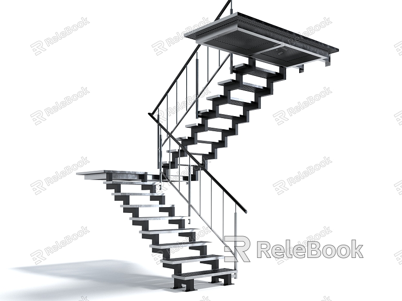 Style Stairs Step Ladder Escalator Steps model