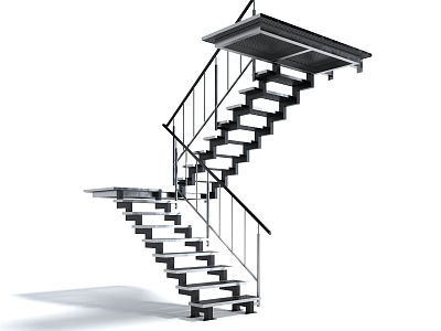 Style Stairs Step Ladder Escalator Steps model