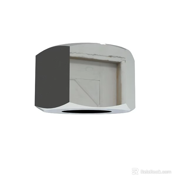 Modern Gray White Geometric Structure Featuring Smooth Surface And Clean Lines 3d model 