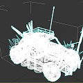 Modern modified car modified car 3d model