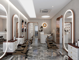 Modern Barber Shop 3d model