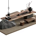 New Chinese Tea Table 3d model