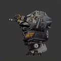 Modern Robot Mech Warrior Machine Battlearm Mechanical Battlearm Machine Warrior Fighting Robot Game Robot 3d model