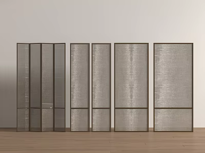 Modern Metal Wire Glass Screen Partition Wire Glass Screen Metal Screen 3d model