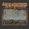 Open Woven Rattan Storage Basket With Checkered Lining And Straps 3d model