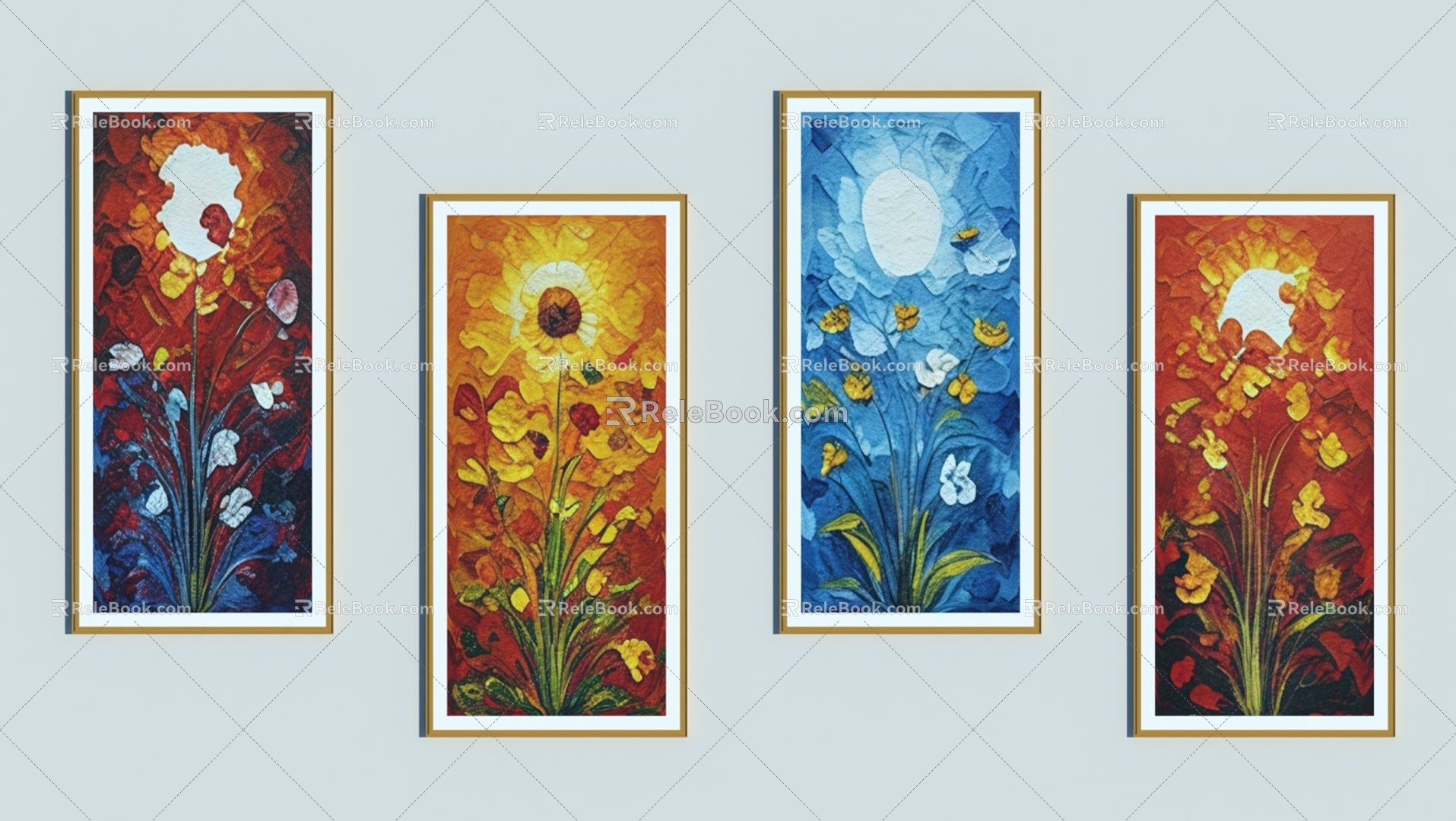 Decorative Painting Hanging Painting Illustration Art Painting Oil Painting Floral Painting Plant Painting Creative Painting Landscape Painting Chinese Painting Figure Painting Chinese Decorative Painting Watercolor Painting 3d model