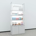 Cosmetic Display Rack Mask Foundation Facial Cleanser Shelf Beauty Shop Shelf Display Rack Wall Side Cabinet Lipstick Lip Glaze Display Rack Luminous Display Rack Mirror Display Rack Cosmetics 3d model
