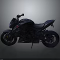 Sleek Black Motorcycle With Modern Design Sporty Body And Comfortable Seat Features